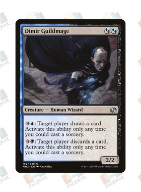 牌客窝 万智牌 底密尔公会法师 Dimir Guildmage 银 多色 闪