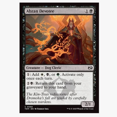 牌客窝 万智牌 阿布赞信徒 Abzan Devotee 铁 黑 闪