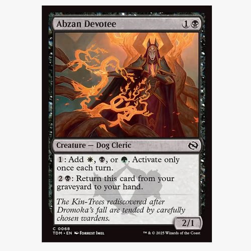 牌客窝 万智牌 阿布赞信徒 Abzan Devotee 铁 黑 闪