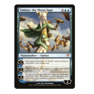 牌客窝 万智牌  月智者多美代  Tamiyo, the Moon Sage  秘稀 蓝