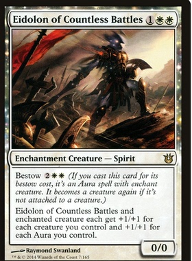 牌客窝 万智牌 百战幻灵 Eidolon of Countless Battles 金 白色