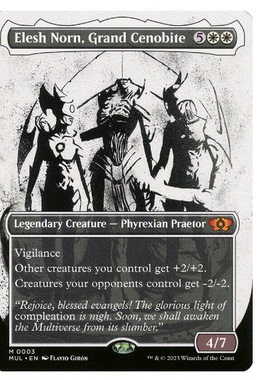 万智牌 大修道士艾蕾侬 Elesh Norn, Grand Cenobite 秘稀 白 闪