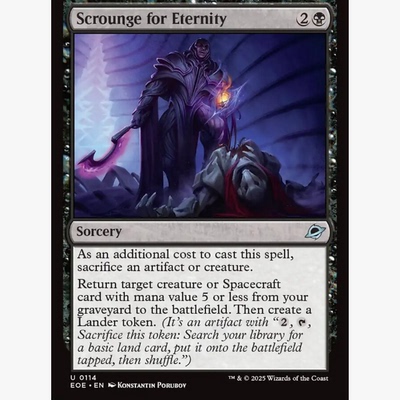 牌客窝 万智牌 虚空探宝 Scrounge for Eternity 银  黑色