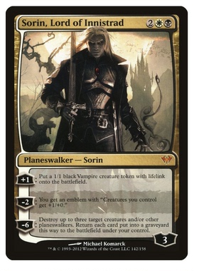 牌客窝 万智牌 依尼翠王者索霖 Sorin,Lord of Innistrad 秘稀 多