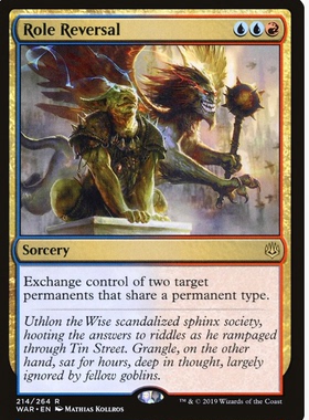 牌客窝 万智牌 角色反转 Role Reversal 金 多色 闪