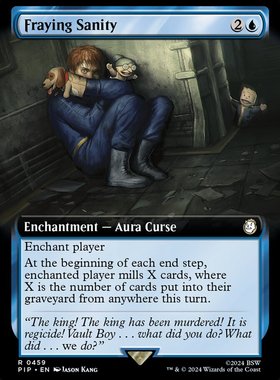 牌客窝  万智牌   崩碎心智  Fraying Sanity  金 蓝色