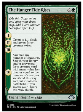 牌客窝 万智牌 饥潮崛起 The Hunger Tide Rises 银 绿色