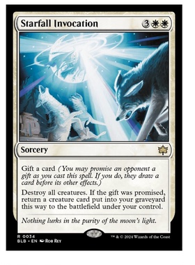 牌客窝 万智牌 星落祝愿  Starfall invocation  金 白色