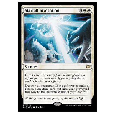 牌客窝 万智牌 星落祝愿  Starfall invocation  金 白色