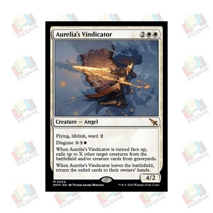 牌客窝 万智牌  欧瑞梨的雪恨使  Aurelia's Vindicator 金 白