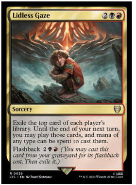 牌客窝 万智牌 无睑瞪视 Lidless Gaze 金 多色