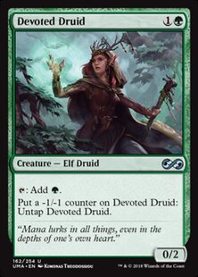 牌客窝 万智牌 虔诚德鲁伊 Devoted Druid 银 绿色 闪