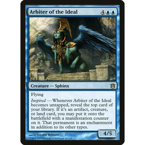 牌客窝 万智牌 理念仲裁者 Arbiter of the Ideal 金 蓝