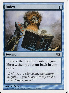 牌客窝 万智牌  编纂索引 Index 铁 蓝色