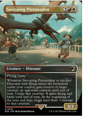 牌客窝 万智牌 扑袭无齿翼龙 Swooping Pteranodon 金 多色