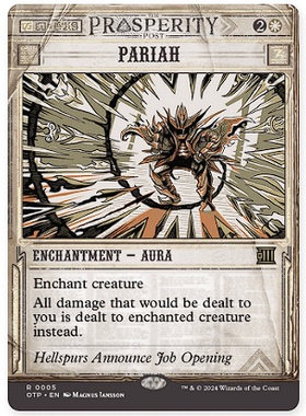 牌客窝 万智牌  贱民 Pariah 金 白 中/英 闪