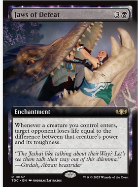 牌客窝 万智牌 失败终焉 Jaws of Defeat 金 黑色