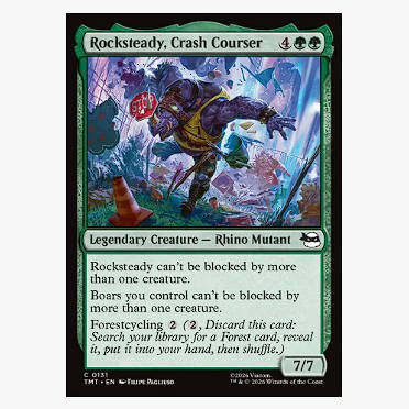 万智牌 开路犀牛洛克斯代迪 Rocksteady, Crash Courser 铁 绿