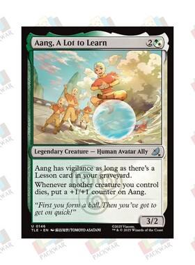 牌客窝 万智牌 初学入门的安昂 Aang, A Lot to Learn 银 多色 闪