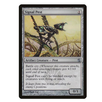 牌客窝 万智牌 信号害虫 Signal Pest 银 无色