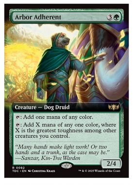 牌客窝 万智牌 乔木追随者 Arbor Adherent 金 绿