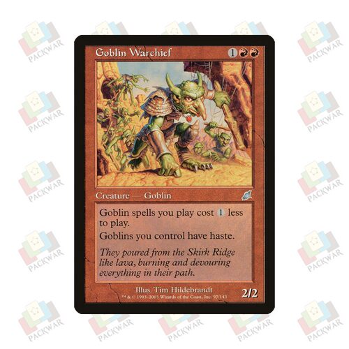 牌客窝 万智牌 精灵战酋长 Goblin Warchief 银 红 闪