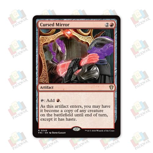 牌客窝 万智牌 诅咒魔镜 Cursed Mirror 金 红 闪