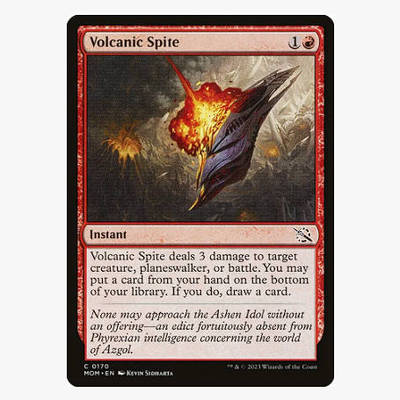 牌客窝 万智牌 火山之怨 Volcanic Spite 铁 红