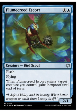 牌客窝 万智牌 羽誓卫士 Plumecreed Escort  银 蓝