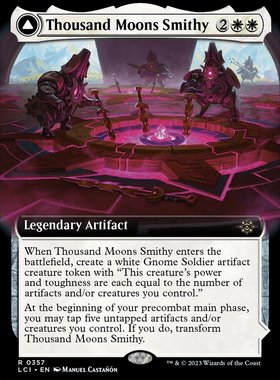 牌客窝 万智牌  千月军锻冶场 Thousand Moons Smithy 金 白色