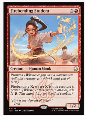 牌客窝 万智牌 振火学徒 Firebending Student 金  红