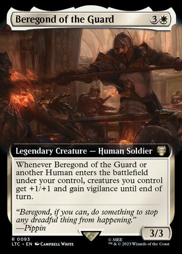 牌客窝 万智牌 卫士贝瑞刚德  Beregond of the Guard 金 白