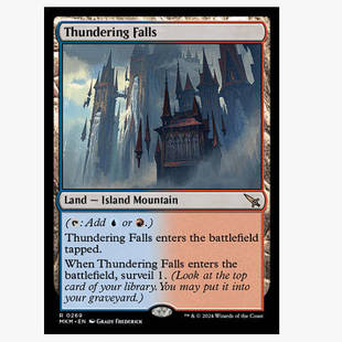 牌客窝 万智牌 雷鸣瀑布 Thundering Falls 金 地