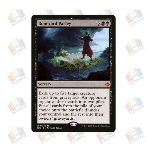 牌客窝 万智牌  聚骨场会谈 Boneyard Parley 秘稀 黑色