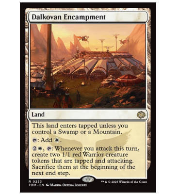 牌客窝 万智牌 拓求围营地 Dalkovan Encampment 金 地 闪