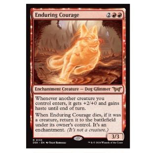 金 牌客窝 红色 Courage Enduring 万智牌 永续勇气体