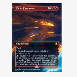 牌客窝 万智牌 命运火力  Fated Firepower 秘稀  红