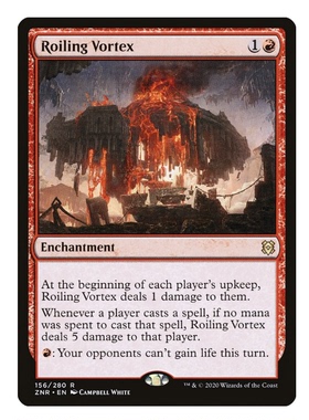 牌客窝 万智牌  狂搅漩涡 Roiling Vortex 金 红色