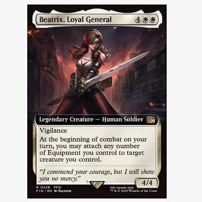 牌客窝 万智牌 忠诚将军贝特丽克丝 Beatrix, Loyal General 金白