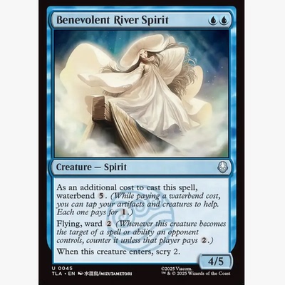 牌客窝 万智牌 善心河神 Benevolent River Spirit 银 蓝色