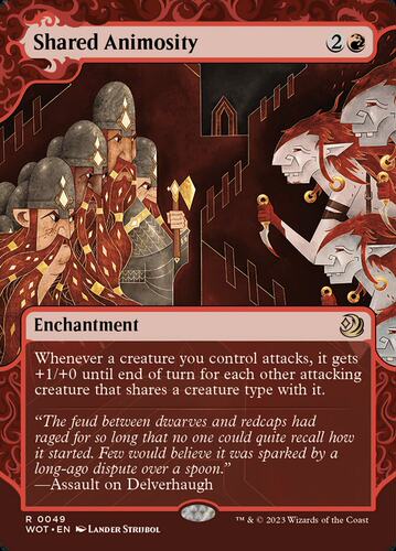 牌客窝 万智牌  同仇敌忾 Shared Animosity 金 红色