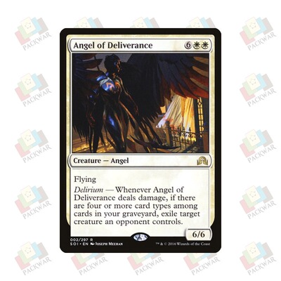 牌客窝 万智牌 解脱天使 Angel of Deliverance 金 白 闪