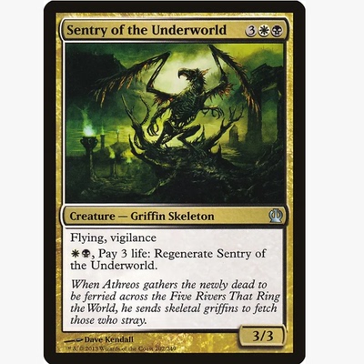 牌客窝 万智牌  冥界哨卫  Sentry of the Underworld 银 多色