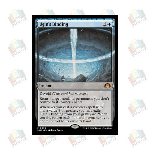 牌客窝 万智牌 乌金的束缚 Ugin's Binding 秘稀 蓝 闪