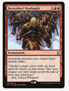 牌客窝 万智牌 狂战士猛攻 Berserkers' Onslaught 金 红