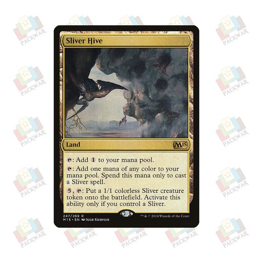 牌客窝 万智牌 裂片妖母巢 Sliver Hive 金 地 闪
