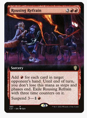 牌客窝 万智牌 醒神旋律 Rousing Refrain 金 红