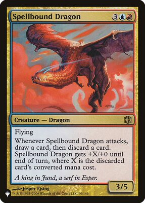 牌客窝 万智牌 咒绊巨龙 Spellbound Dragon 银 多色
