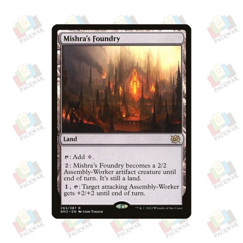 牌客窝 万智牌  米斯拉的铸造厂 Mishra's Foundry 金 地 闪