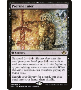 牌客窝 万智牌 渎神导师 Profane Tutor 金 黑色